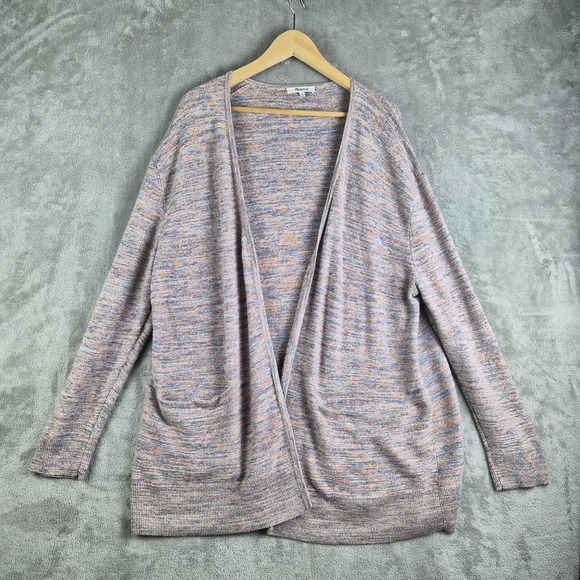 Madewell Sweaters - Madewell Sweater Cardigan Womens Large Papaya Marled Summer Ryder Open Front